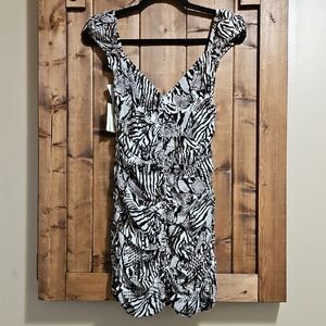 Wilfred Aritzia Veda Animal Print Mini Dress 0